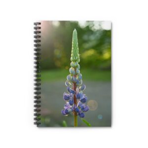 Spiral Notebook - Single Lupine Ruled Line