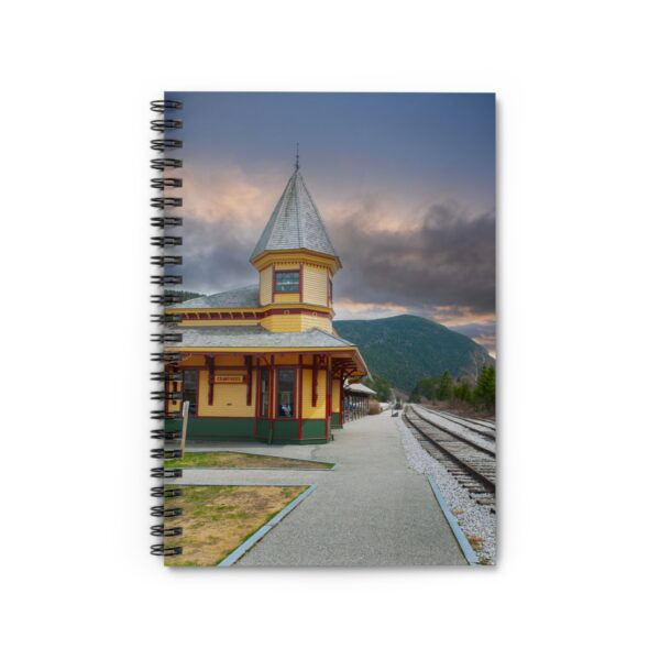 Spiral Notebook - Railroad Station Ruled Line