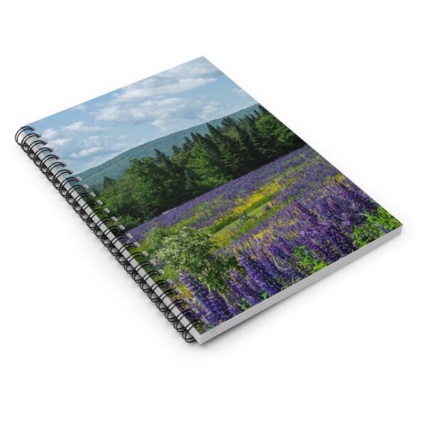 Spiral Notebook - Field of Lupine - Image 3