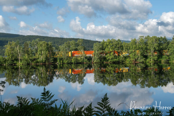 Spring Train in Island Pond Vermont