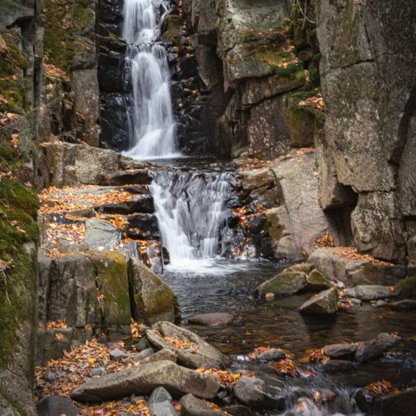Dixville Cascade Falls, Autumn