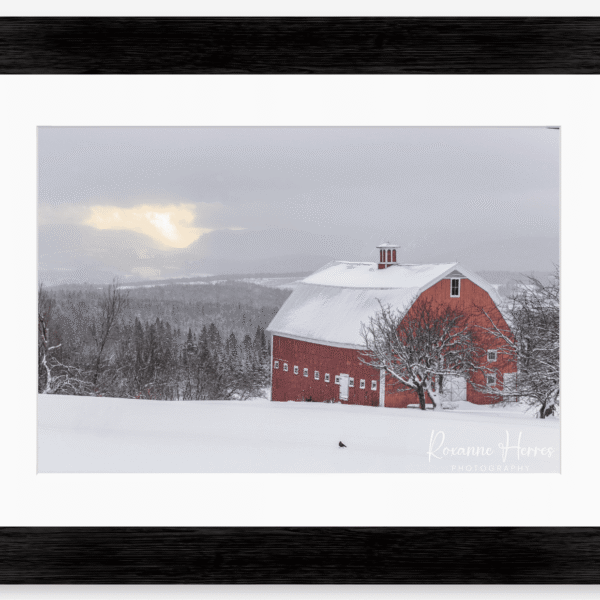 Red Barn Sunrise Dixville Notch